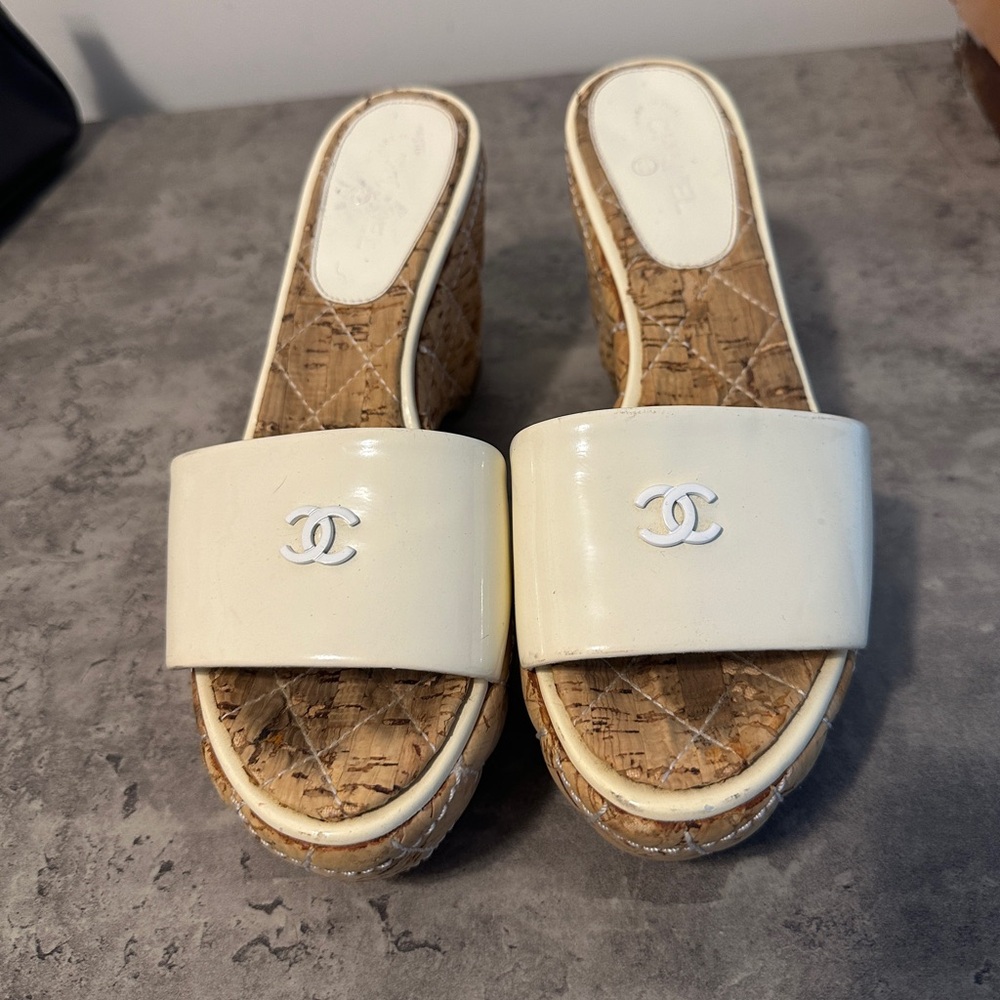 Chanel Wedge Sandals